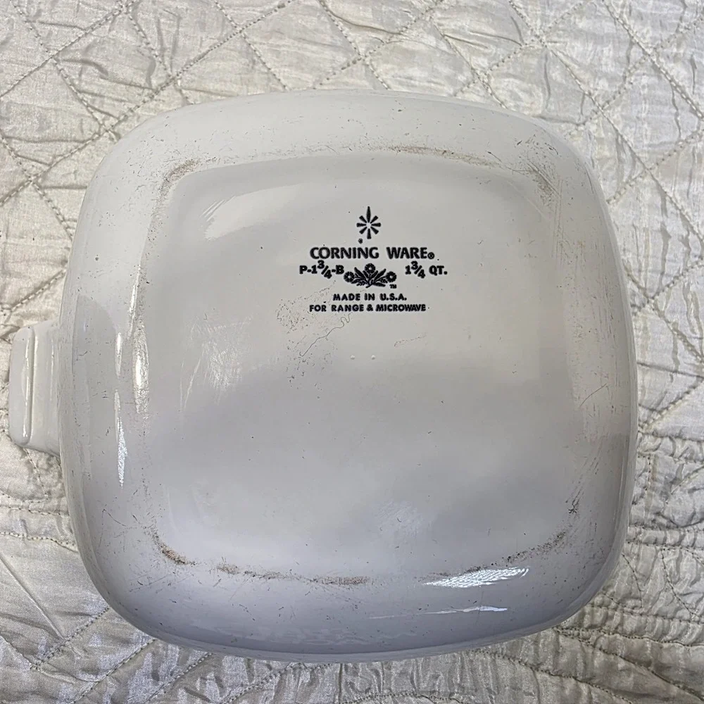 Corning Ware P-1¾-B 1.75 Quart Casserole Bowl Blue Cornflower Pattern‎ (NO Lid)